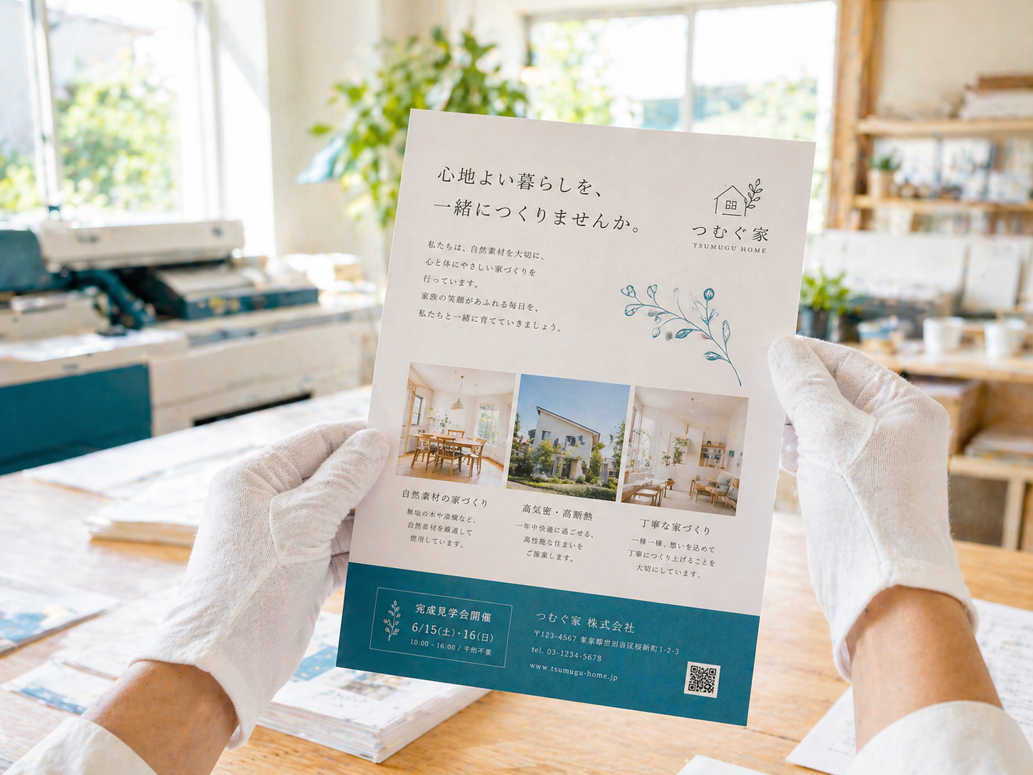 シンセイ印刷の工場